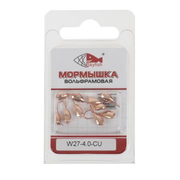 Мормышка вольф. SKYFISH "Нимфа", медь  W27-4.0-CU